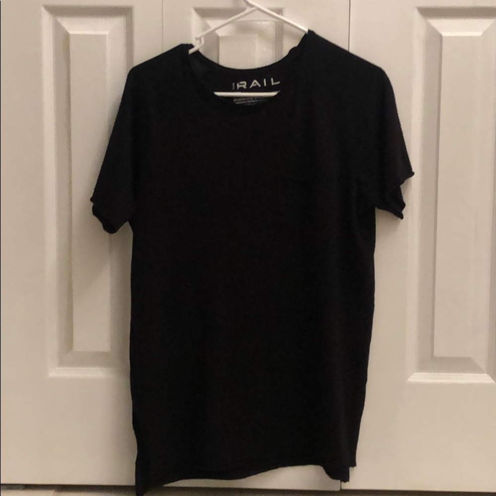 Scoop neck black T shirt